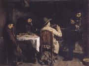 Gustave Courbet After Dinner at Ornans oil painting picture wholesale